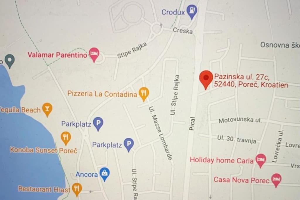 Porec, Tolle 3 Zi-Whg, Sehr Zentral, Top Zustand! Mit Internet Und W-Lan! Εξωτερικό φωτογραφία